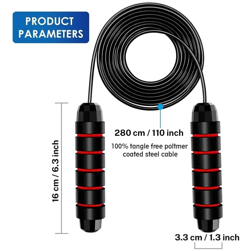 1PCS Die Neue Springseil Stahl Draht Springen Übung Einstellbare Springen Fitness Workout Training Hause Sport Ausrüstung Verwicklung-Freies
