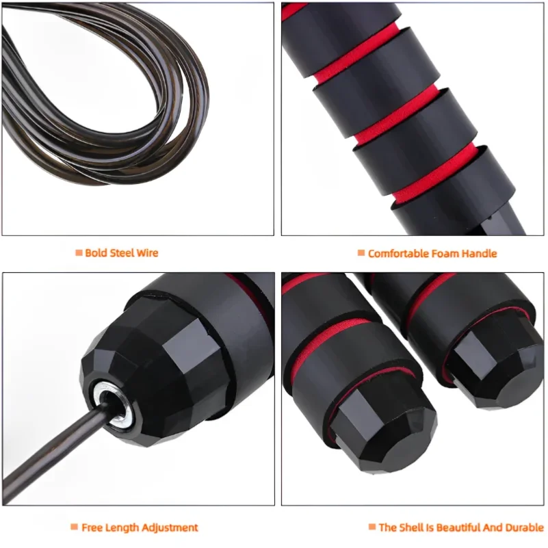 1PCS Die Neue Springseil Stahl Draht Springen Übung Einstellbare Springen Fitness Workout Training Hause Sport Ausrüstung Verwicklung-Freies